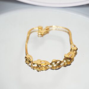22k Gold Trending Plain Bracelet 1136R2