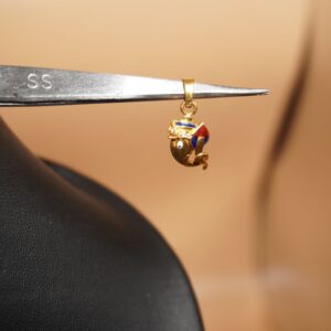 22k Gold Handmade Plain Pendants 736R30