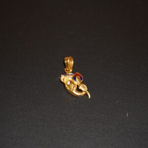 22k Gold Handmade Plain Pendants 736R30