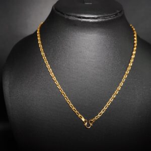 22k Gold Modern Plain Chain 652R8