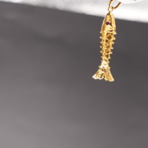 Gold Delicate Plain Pendants 1292R2