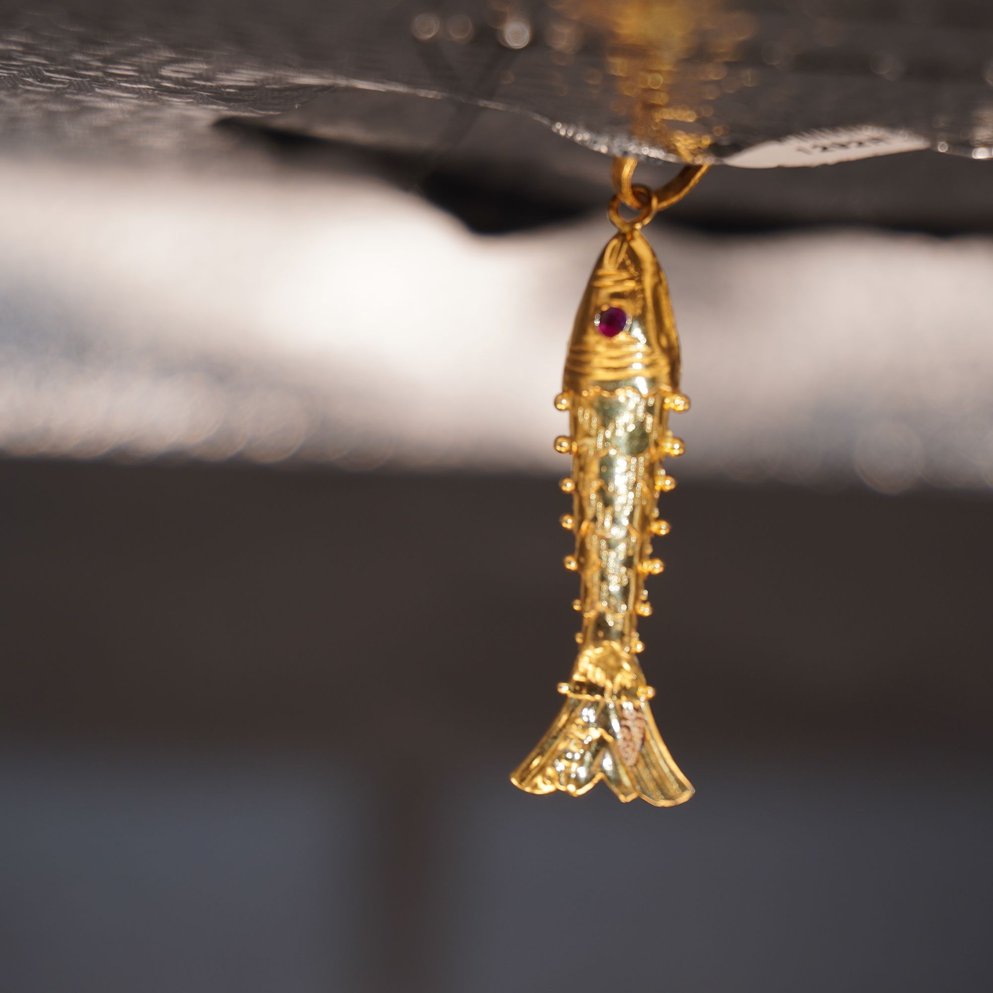 Gold Delicate Plain Pendants 1292R2 - Image 2