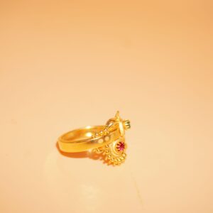 916 Gold Unique Fancy Rings 242R74