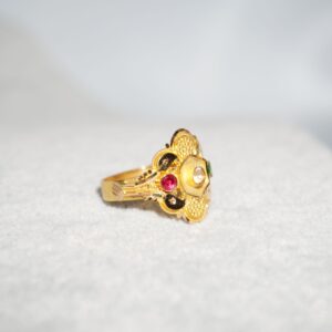 916 Gold Delicate Fancy Rings 242R75