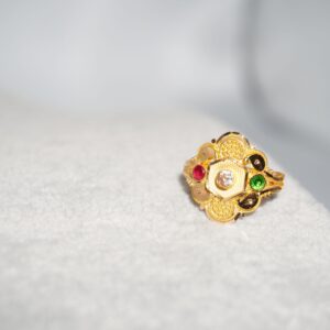 916 Gold Delicate Fancy Rings 242R75