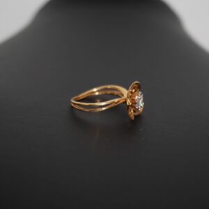 Gold Elegant Design Rings 843R1