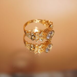 Gold Dazzling Design Rings 849R1