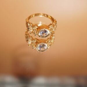 Gold Dazzling Design Rings 849R1