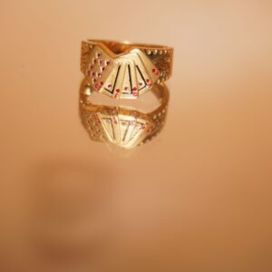 Gold Classy Fancy Rings 844R1