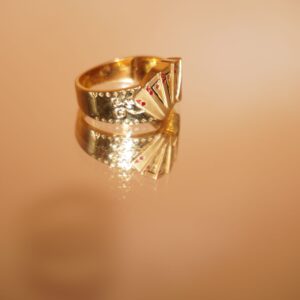 Gold Classy Fancy Rings 844R1