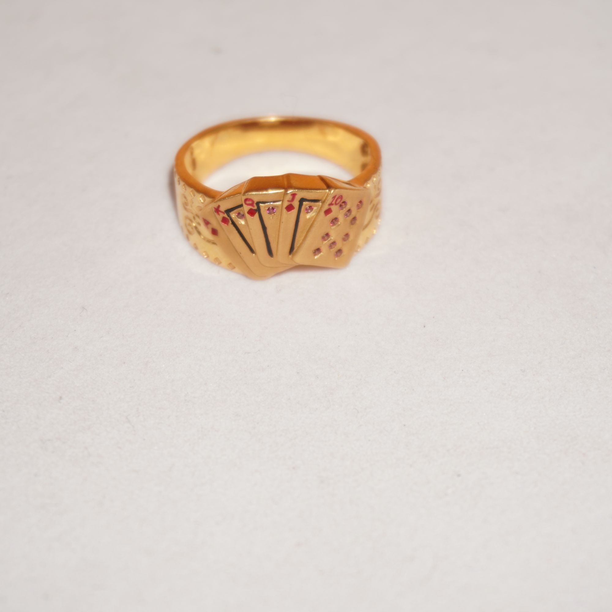 Gold Classy Fancy Rings 844R1