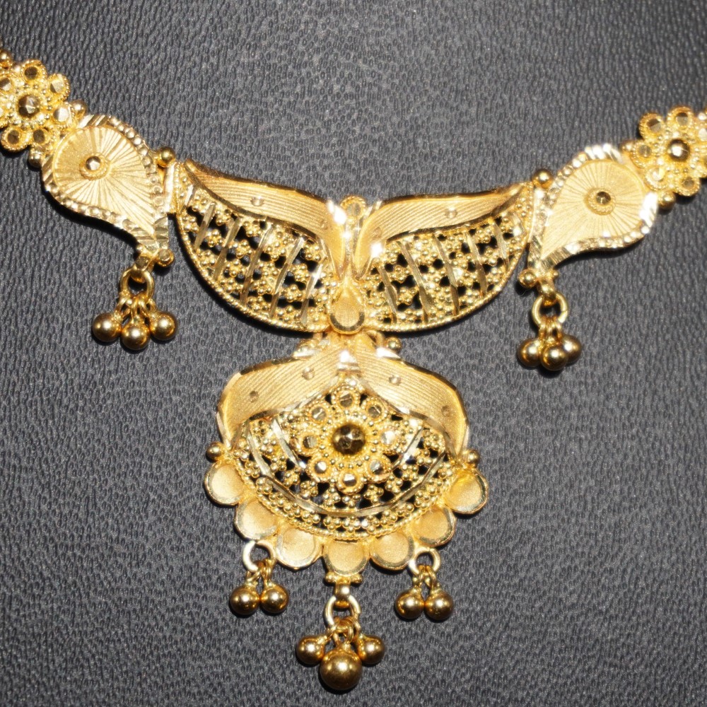 Gold Work Wear Necklace 1006R7