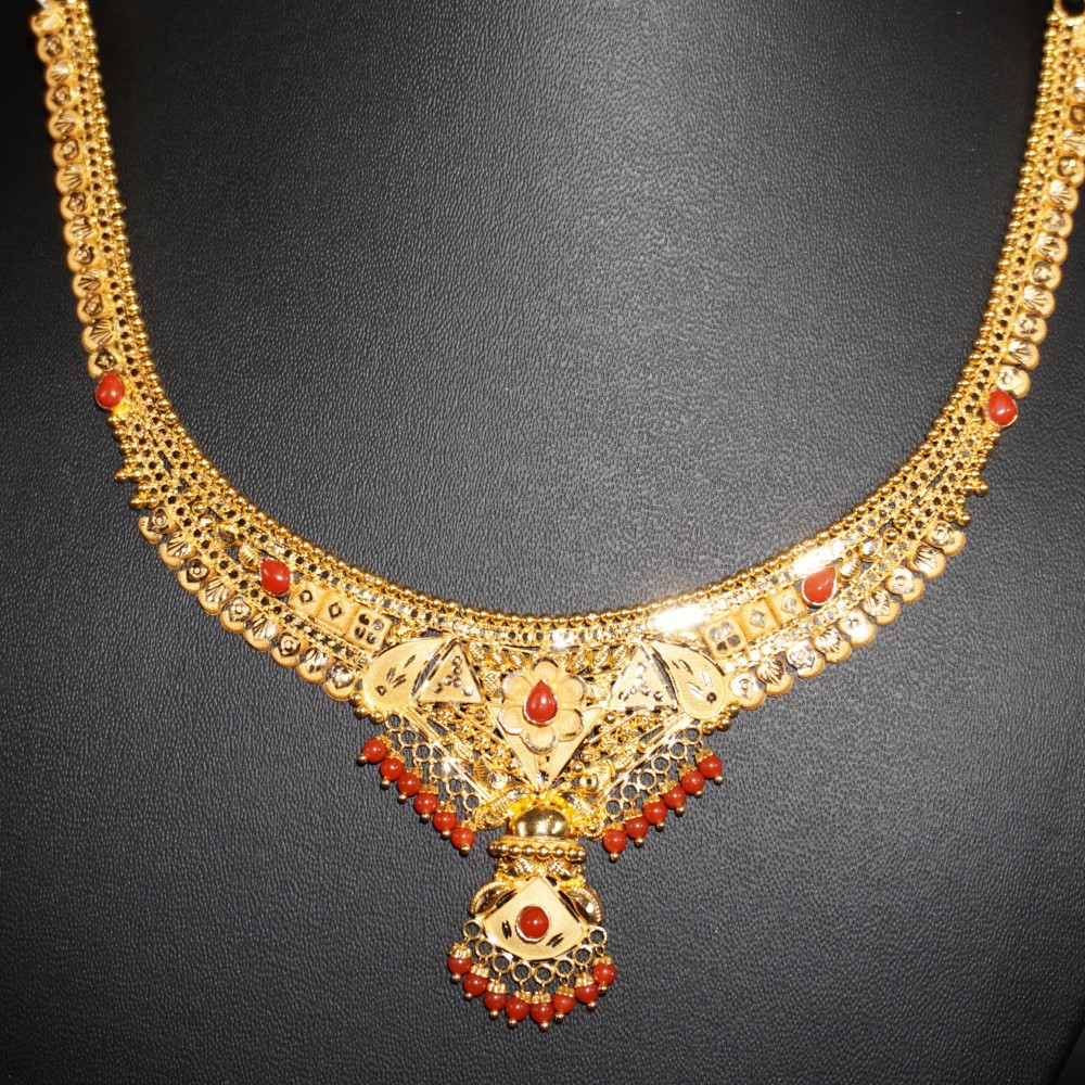 Gold Classic Necklace 64R215