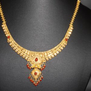Gold Modern Necklace 64R235