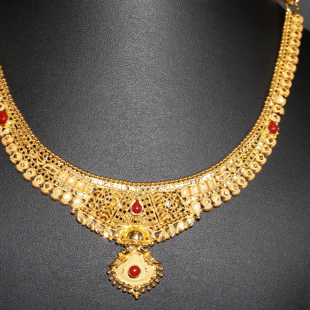 Gold Plain Necklace 64R92