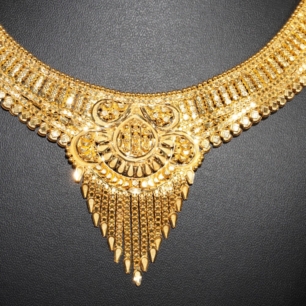 916 Gold Glam Necklace 64R164