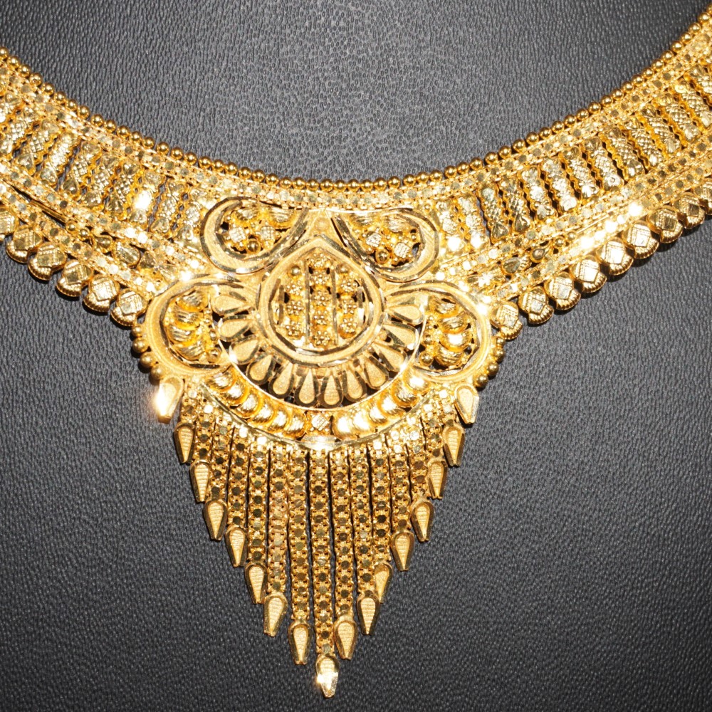 916 Gold Glam Necklace 64R164