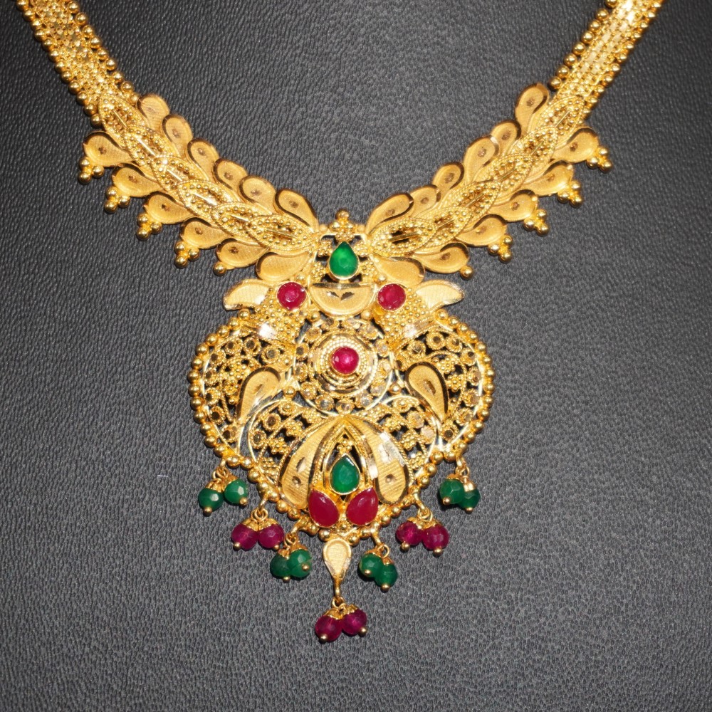 916 Gold Designer Necklace 96R25