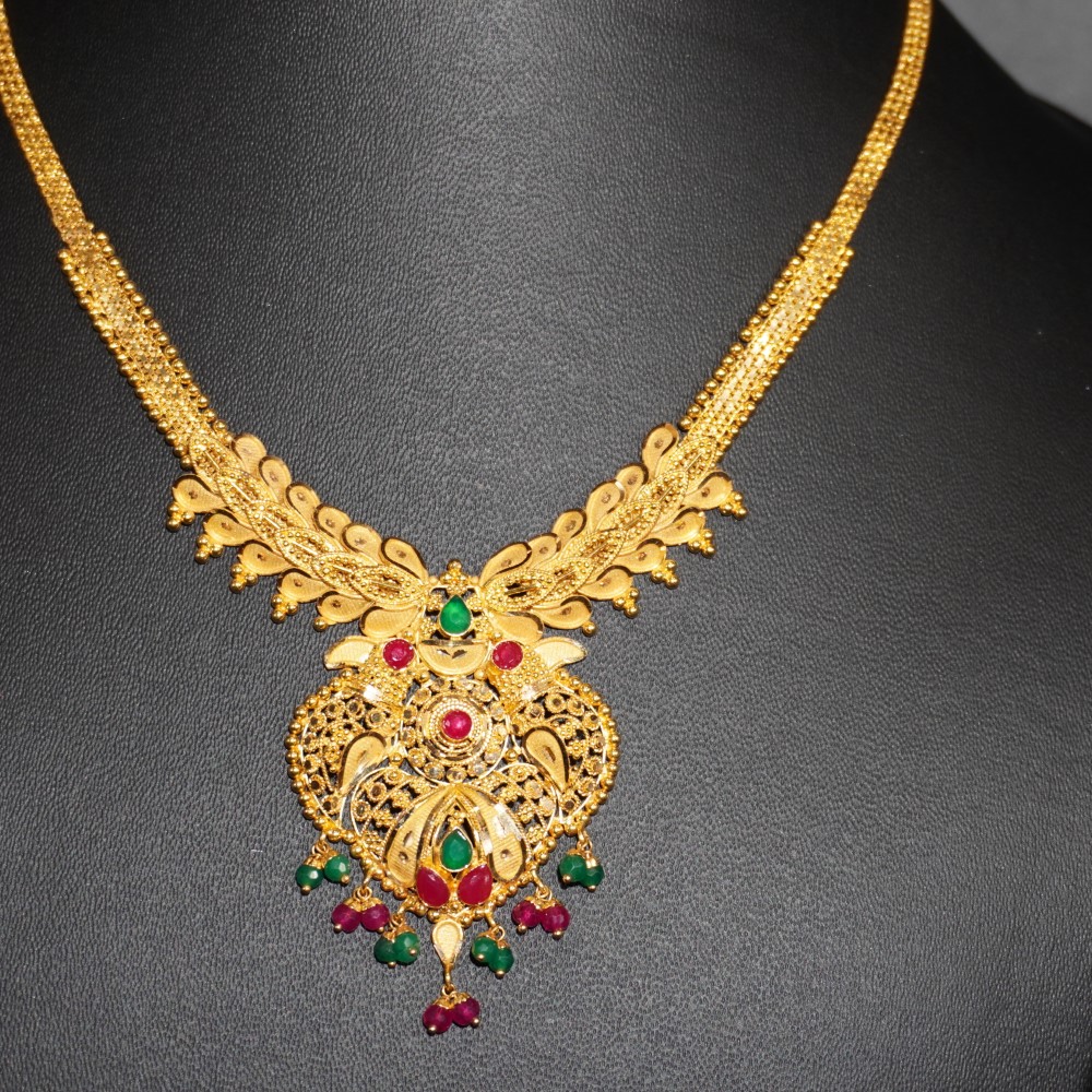 916 Gold Designer Necklace 96R25