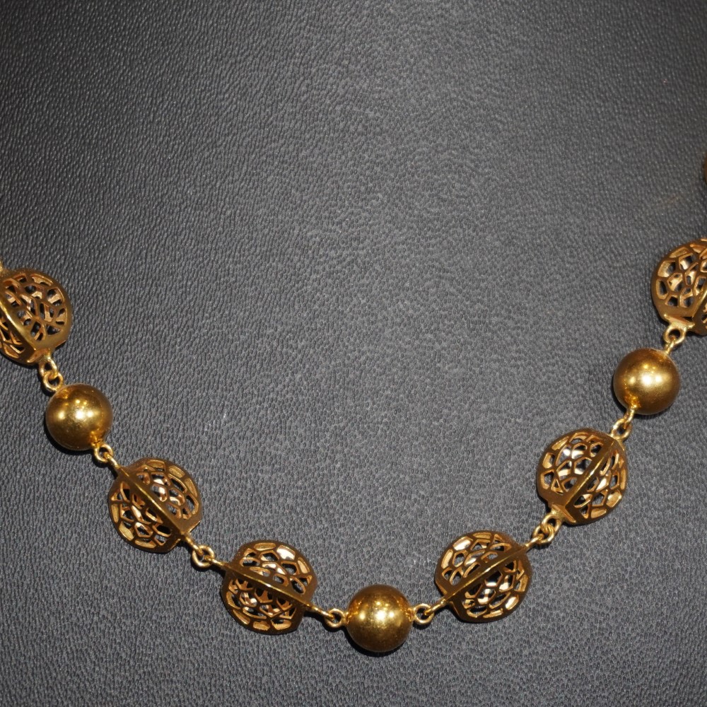 916 Gold Simple Necklace 1008R1