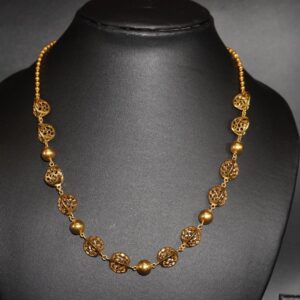 916 Gold Simple Necklace 1008R1