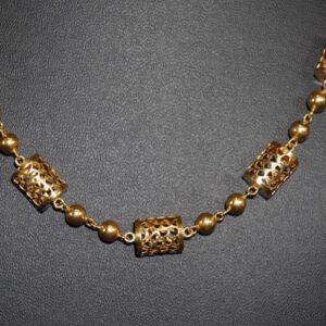 916 Gold Loopy Bends Necklace 1008R2