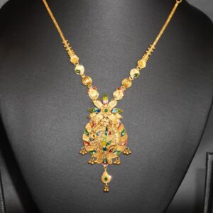 916 Gold Floral Necklace 64R83