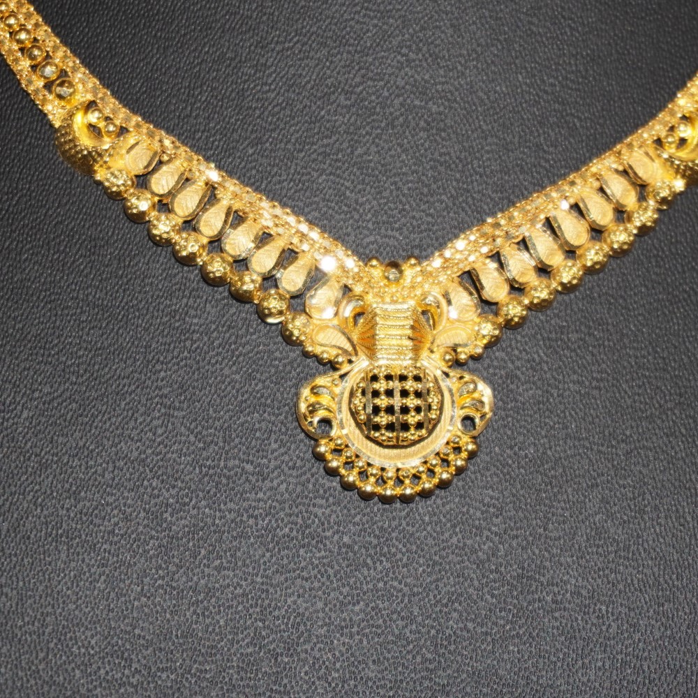 916 Gold Stylish Necklace 1006R9 - Image 2