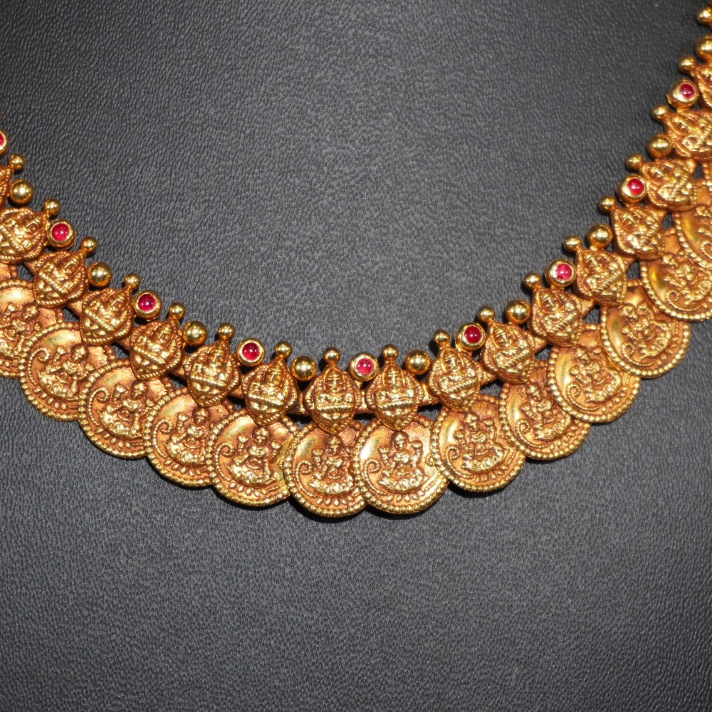 916 Gold Plain Necklace 1153R1 - Image 3