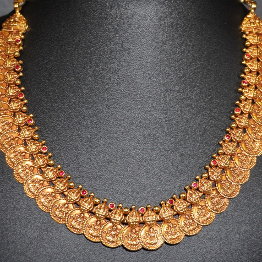 916 Gold Plain Necklace 1153R1 - Image 2