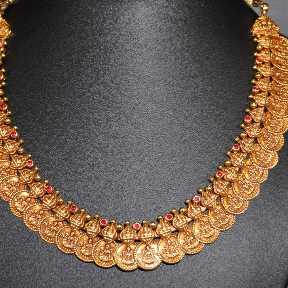 916 Gold Plain Necklace 1153R1