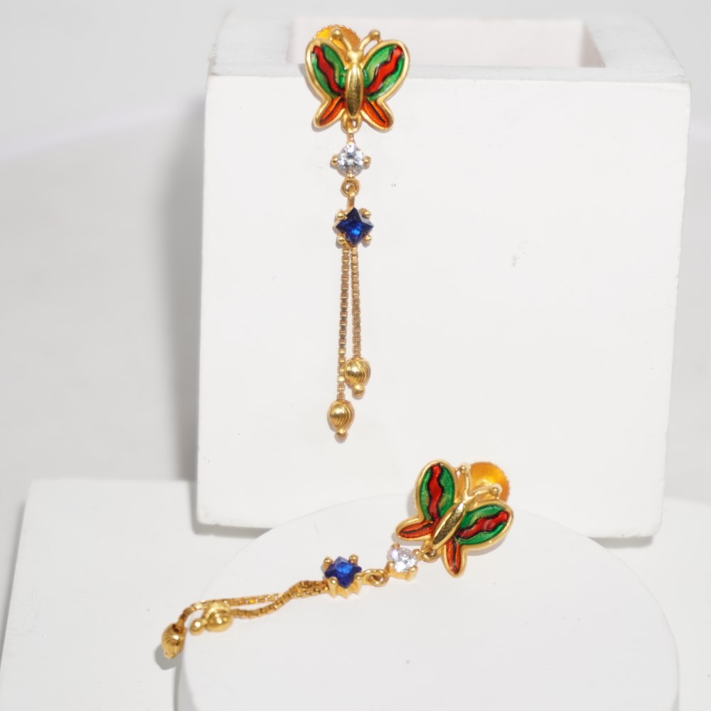 916 Gold Elegant Design Earrings 36R223