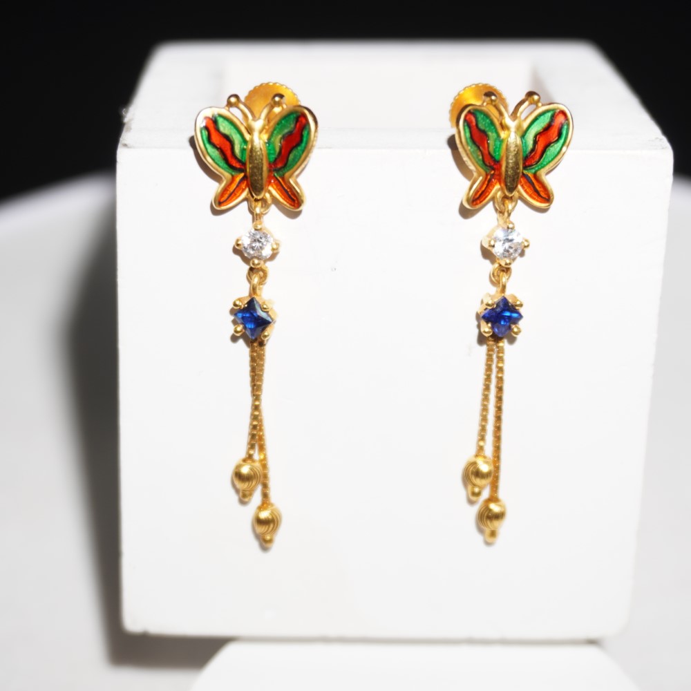 916 Gold Elegant Design Earrings 36R223