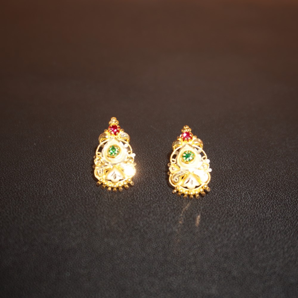 916 Gold Classy Earrings 10R950