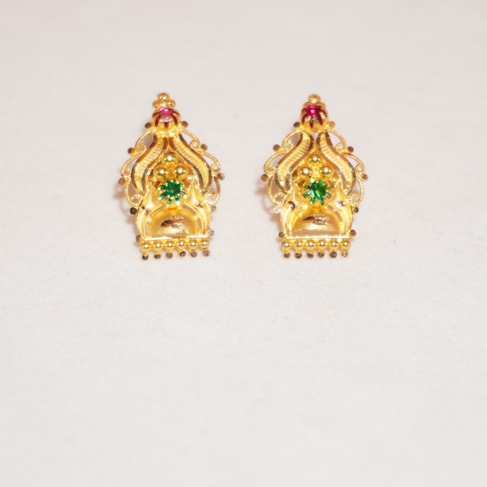 916 Gold Stunning Earrings 10R1072 - Image 3