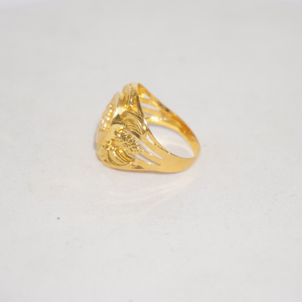 916 Gold Plain Rings 450R22