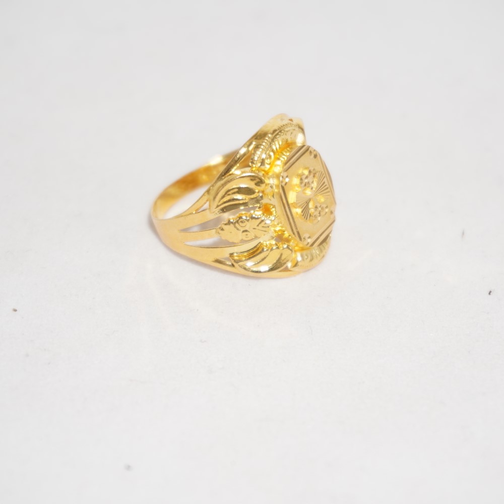 916 Gold Plain Rings 450R22