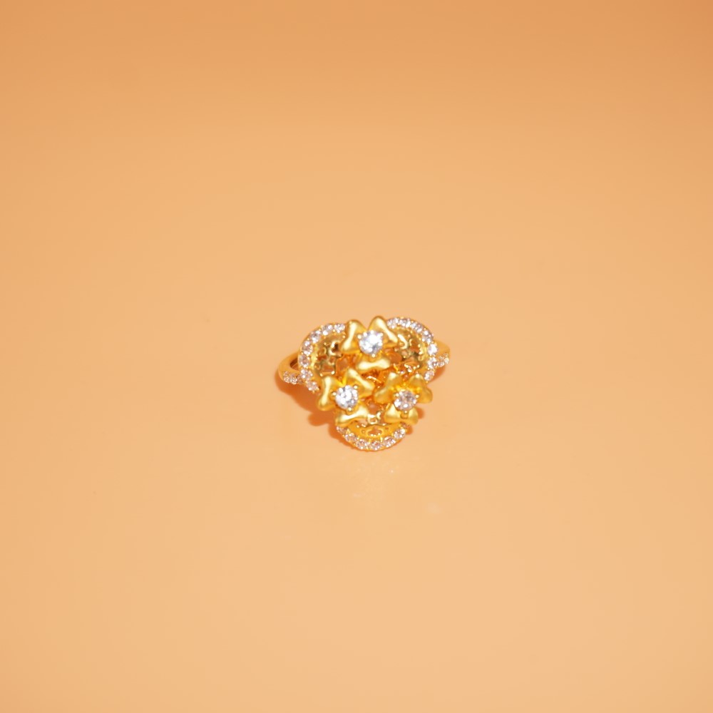 22k Gold Glam Rings 259R34