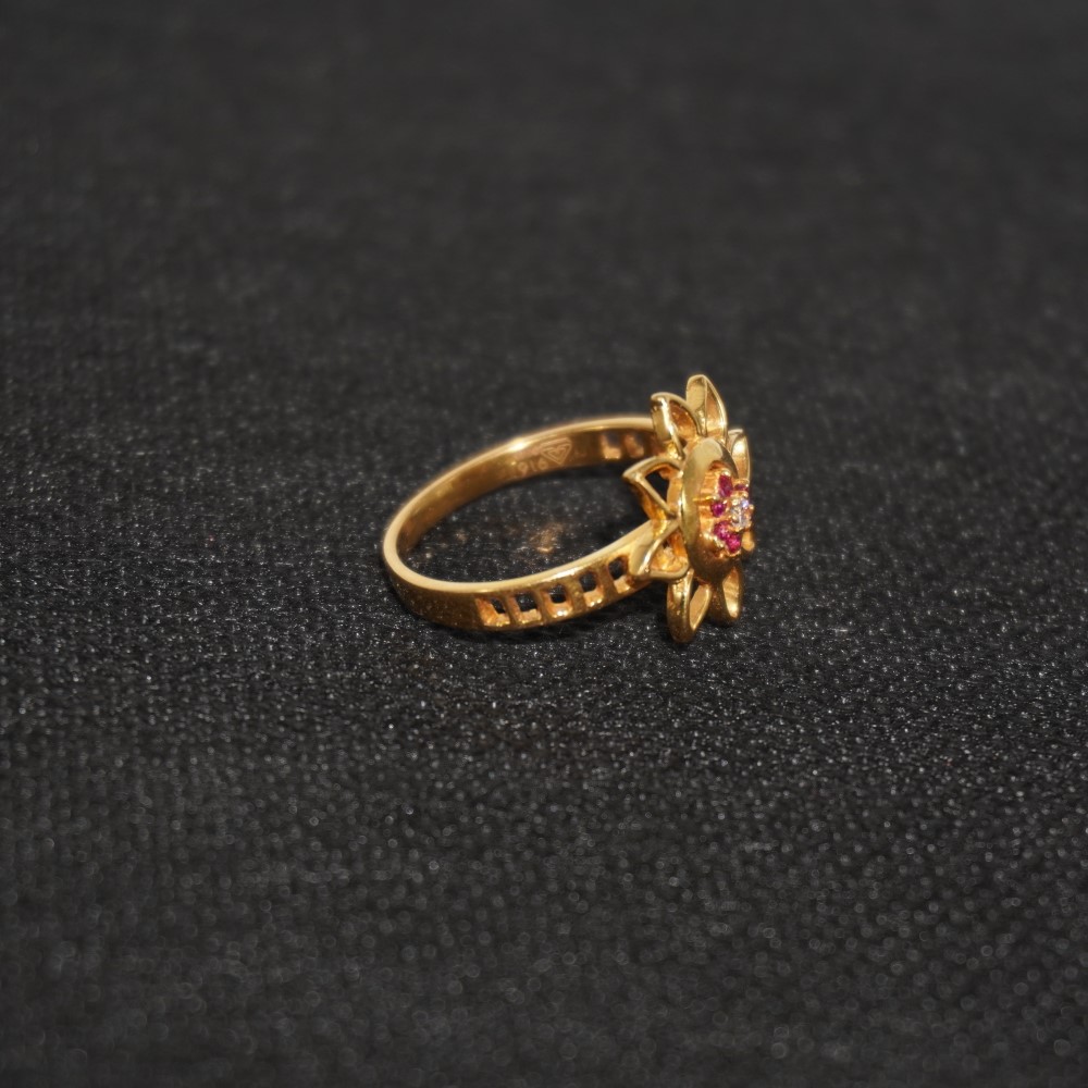 22k Gold Shining Rings 369R5