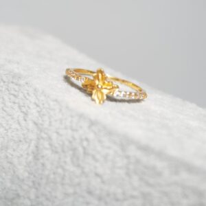 22k Gold Loopy Bends Rings 261R89