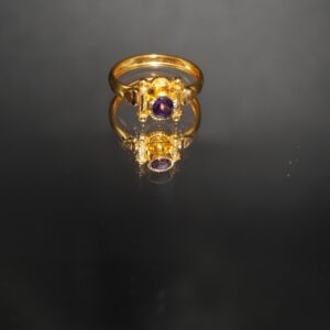 22k Gold Attractive Floral Rings 211R56