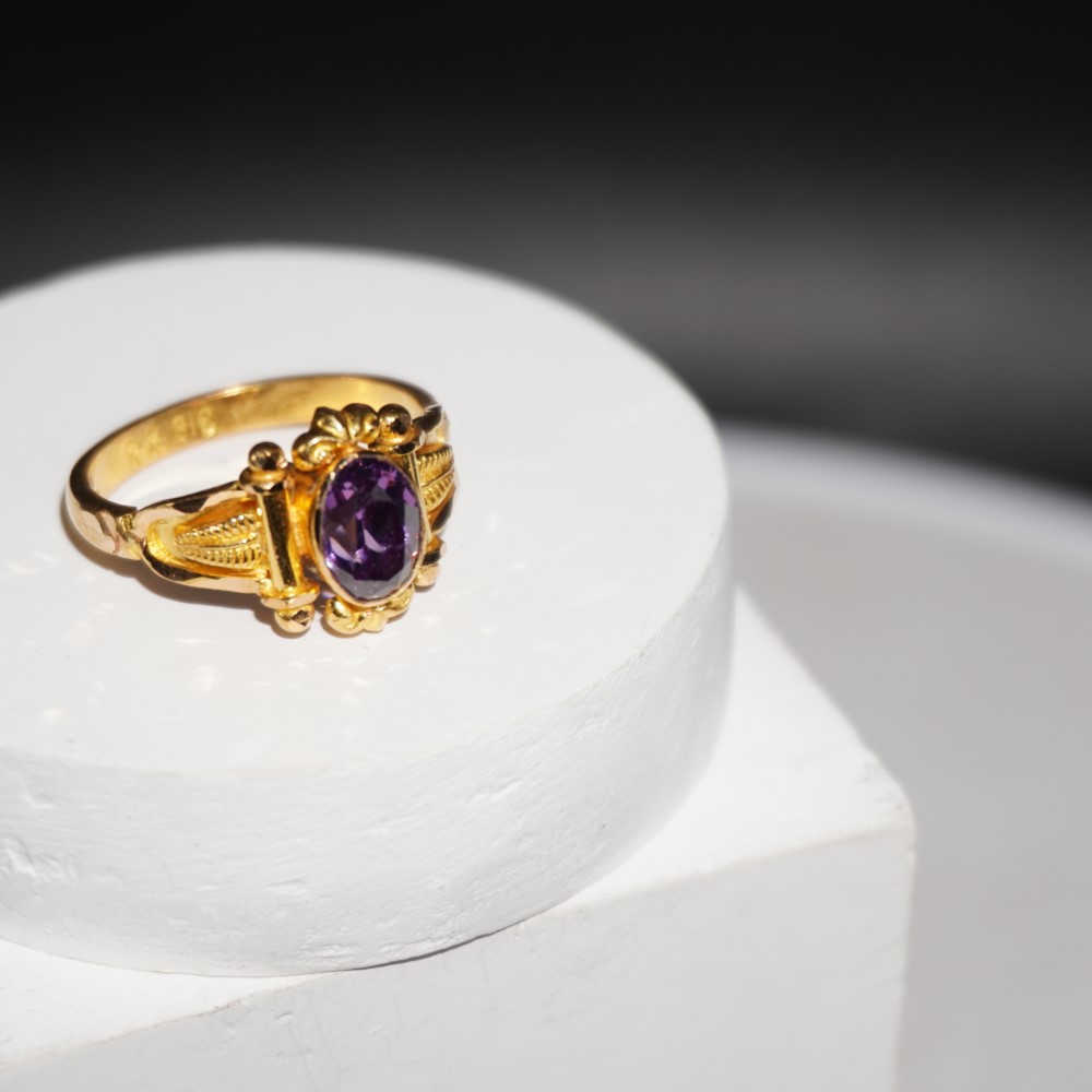 22k Gold Dazzling Rings 210R61 - Image 4
