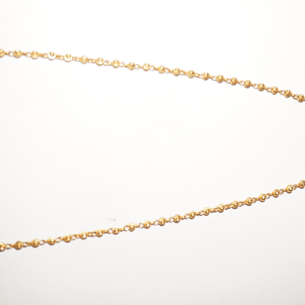 22k Gold Attractive Floral Chain 102R9