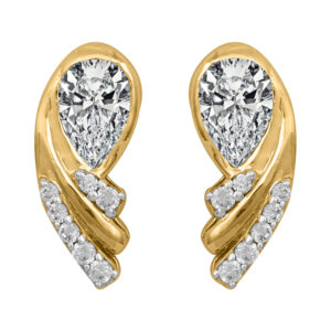 Diamond Gold Dazzling Earrings MDER157