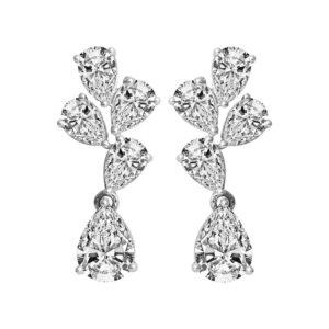 Diamond Gold Glam Earrings MDER153