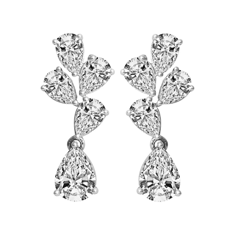 Diamond Gold Glam Earrings MDER153 - Image 3