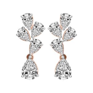 Diamond Gold Glam Earrings MDER153