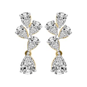 Diamond Gold Glam Earrings MDER153