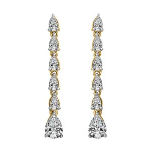 Diamond gold glorious earrings mder152