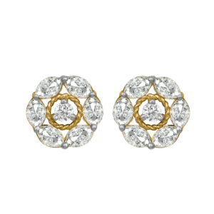 Diamond Gold Royal Earrings MDER145